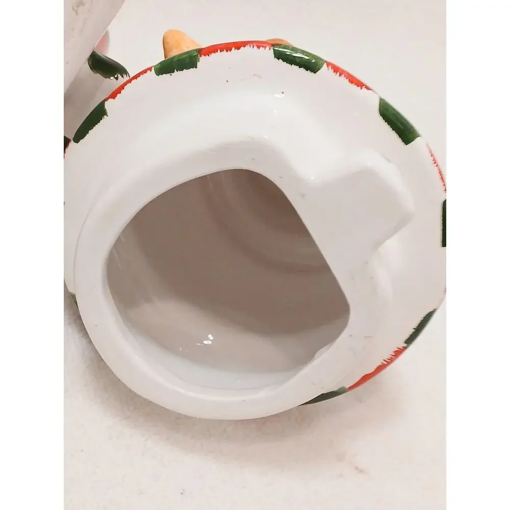 Cooks Club Frosty SNOWMAN TEAPOT Hot Chocolate Server Christmas‎ Holiday Ceramic